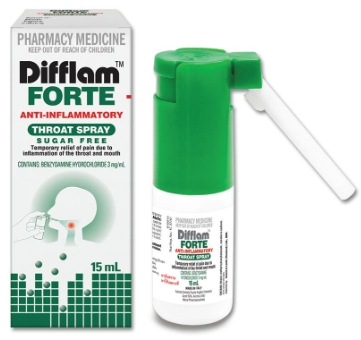 Difflam Forte 15ml.ดิฟแฟลม สเปรย์บรรเทาอาการเจ็บคอ
